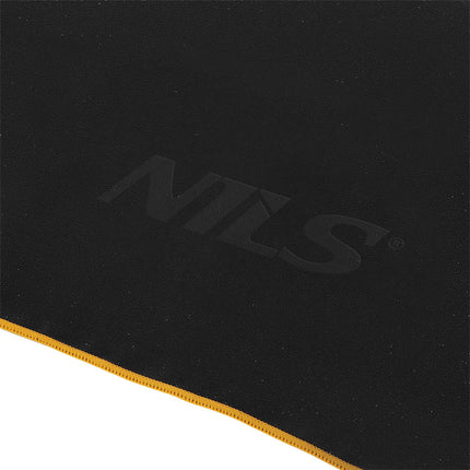 Microfibre Towel, Black-Orange, 180x100 cm