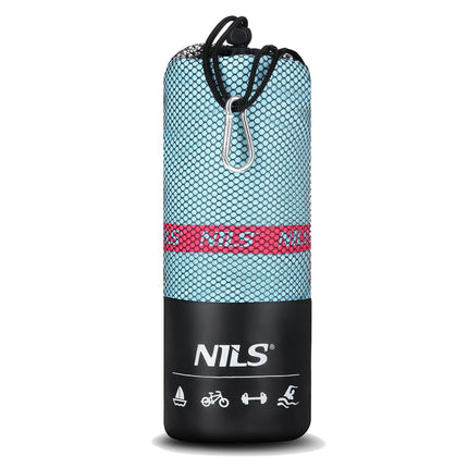 Microfibre Towel, Blue-Pink, 200x90 cm