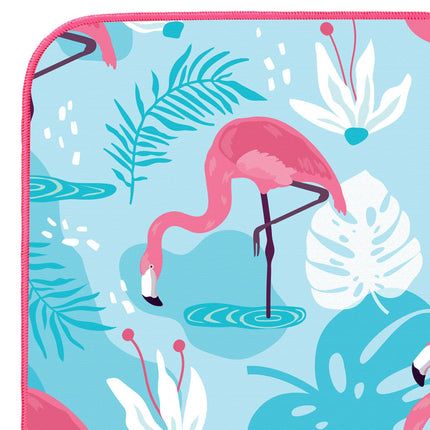 Microfibre Towel Flamingo Print 160x80 cm