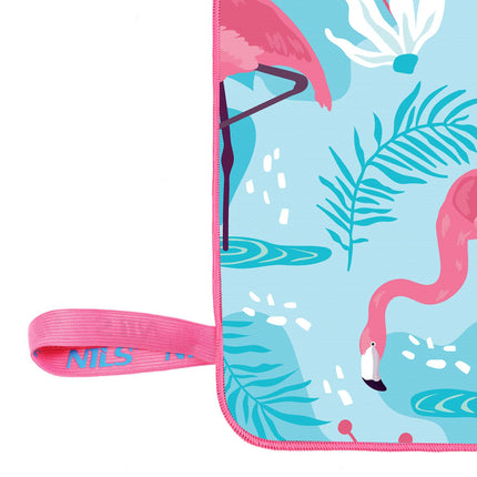 Microfibre Towel Flamingo Print 160x80 cm