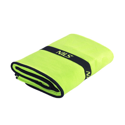 Microfibre Towel, Green-Black, 140x70 cm