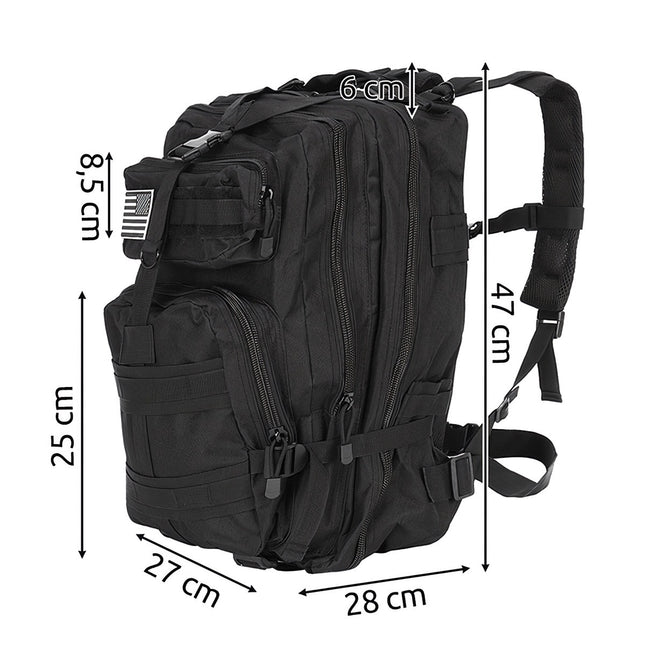Militaire rugzak XL zwart