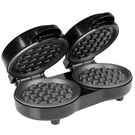Mini Belgian Waffle Maker 1100W for 2 Waffles at a Time, Non-Stick, PFAS Free