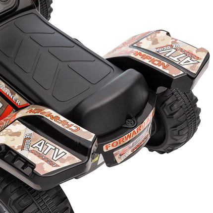 Mini Electric Quad ATV for Toddlers, LED Lights, Black