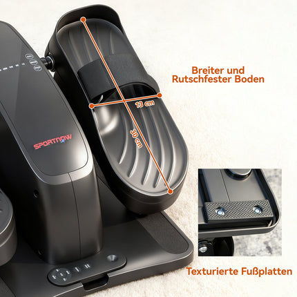 Mini Elliptical Trainer, 12 Speeds, LED Display, Remote Control