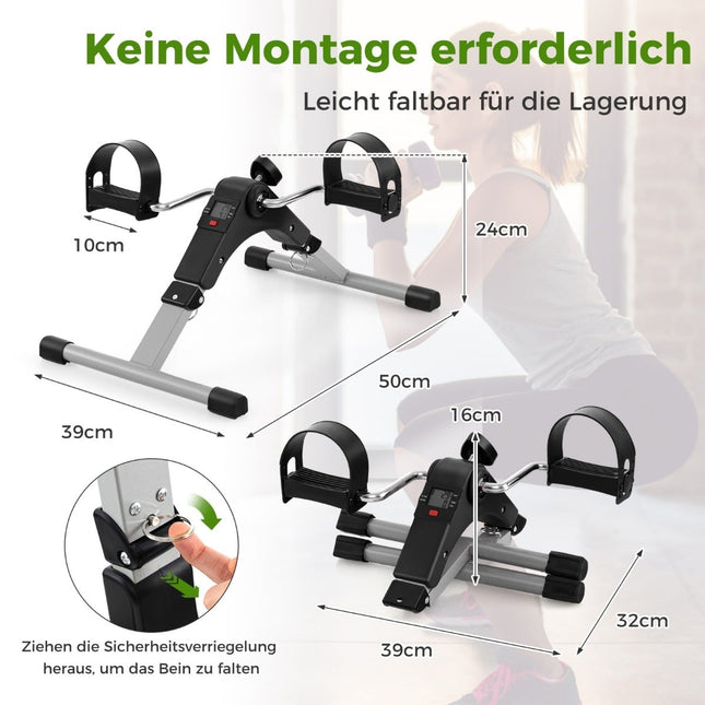 Mini hometrainer - Opvouwbare arm- en beentrainer, verstelbare weerstand
