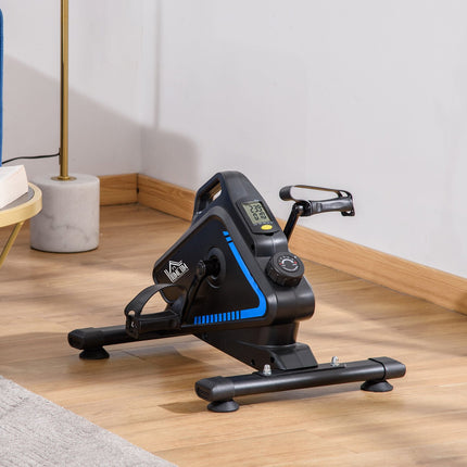 Mini exercise bike with 5 resistance levels, LCD display