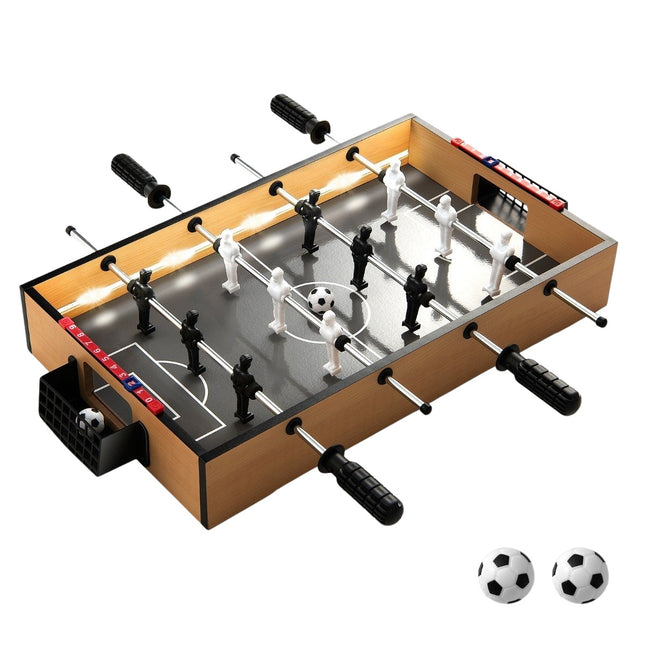 Mini tafelvoetbaltafel met ledverlichting en 2 ballen