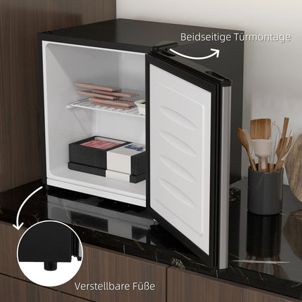 35L freestanding mini freezer, silver, 5-level control