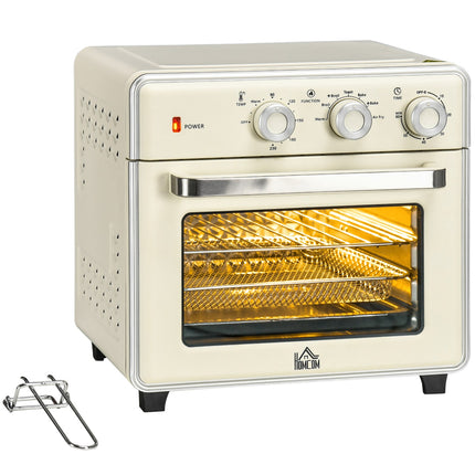 Mini oven, 20L, 7-in-1, air circulation, cream white