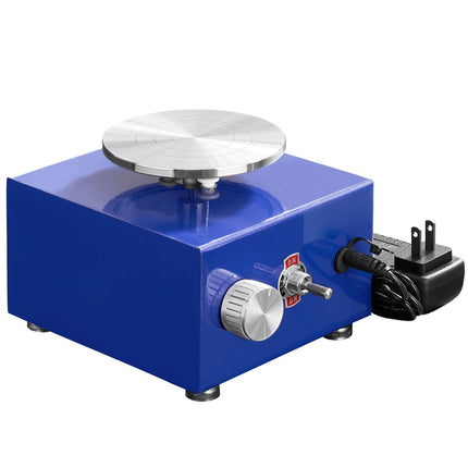 Mini Pottery Wheel 30W, Dual Turntables, Tools Apron