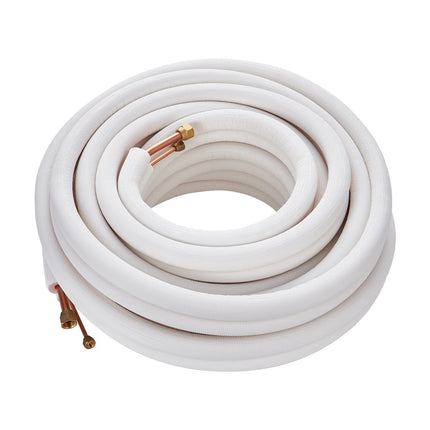 Mini Split Line Set 50 Ft, 1/4 x 1/2 Copper, Insulated