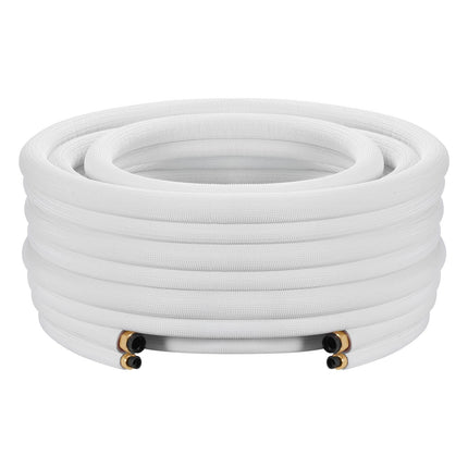 Mini Split Line Set, 50 ft Insulated Copper 1/4 x 3/8