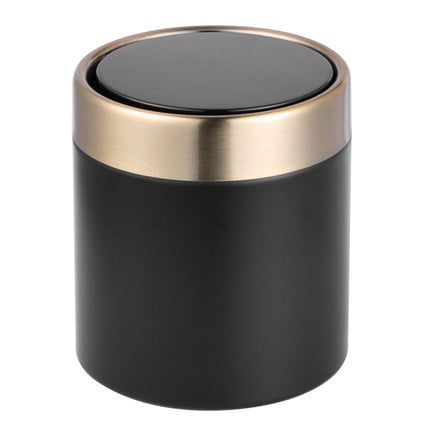 Mini Table Bin, 1.5L, Black – Metal Swing Lid
