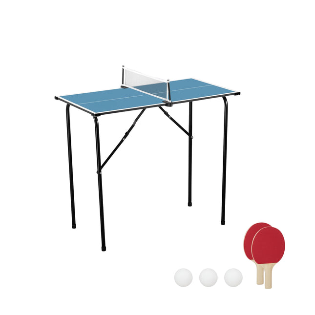 Mini tafeltennisset - Opvouwbaar, draagbaar, compleet