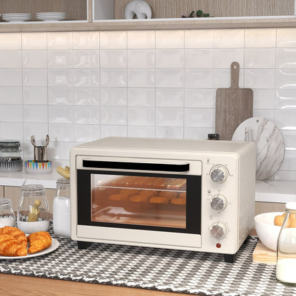 21L mini oven, 1400W with timer, includes tray and stand
