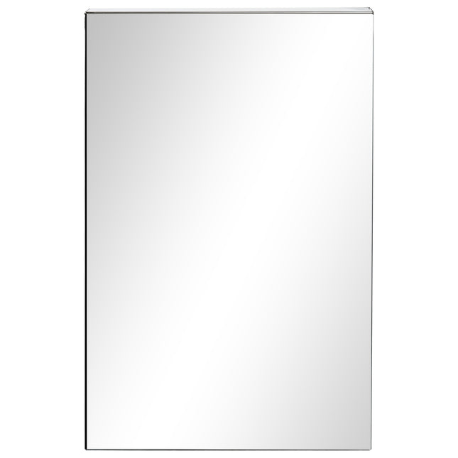 Bathroom mirror cabinet in stainless steel - 3-tier, Silver