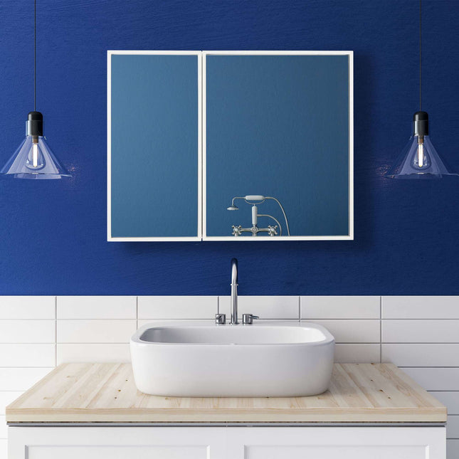 Mirror cabinet with 2 doors