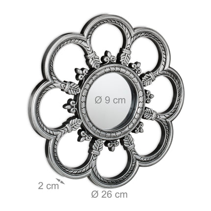 Mirror set of 3 flowers