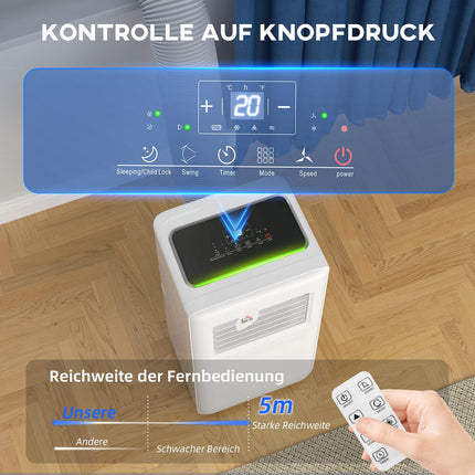 Portable air conditioner, 9000 BTU, 3-in-1 cooling and dehumidifier