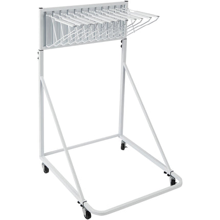 Mobile Blueprint Storage Rack – Adjustable, 12 Pivot Brackets