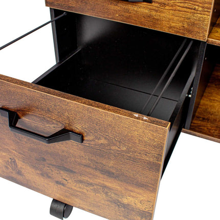 Mobile File Cabinet with 3 Drawers and Wheels