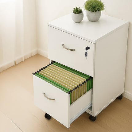 Mobile File Cabinet with Lock & Suspension Files