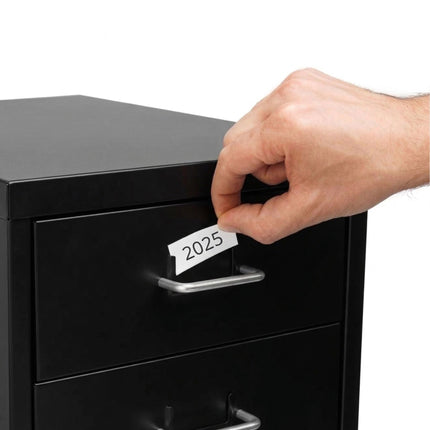 Mobile Metal Filing Cabinet, 3-Drawer Lockable, Rolling