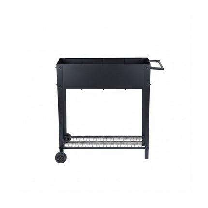 Mobile Raised Garden Bed – Wheels, Storage Shelf