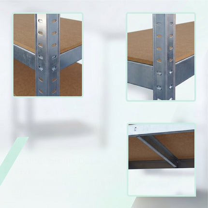 Mobile Steel Shelving Unit – Adjustable Shelves, Braked Castors