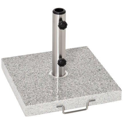 Umbrella base in marble, 28 kg stand in stainless steel