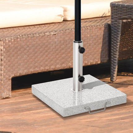 Umbrella base in marble, 28 kg stand in stainless steel