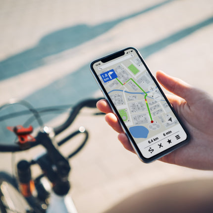 Mobile phone holder for bicycle