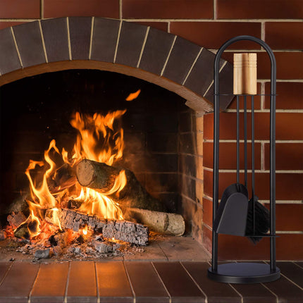 Modern fireplace in 4 parts