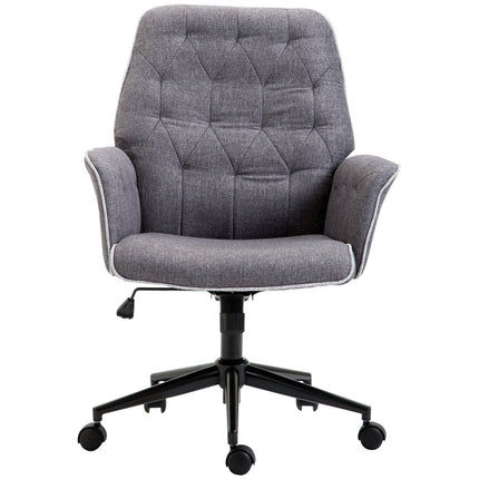 Office chair with tilt function, height adjustable, dark grey