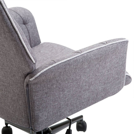 Office chair with tilt function, height adjustable, dark grey