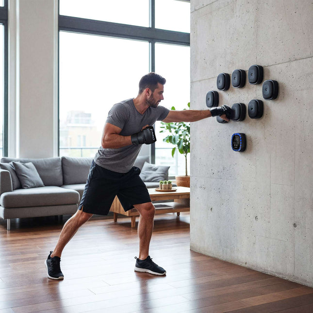 Modułowa ściana bokserska z Bluetooth i rękawicami MMA