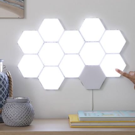 Modular Touch LED Panels InnovaGoods Tilight, Set of 3, Magnetic, White