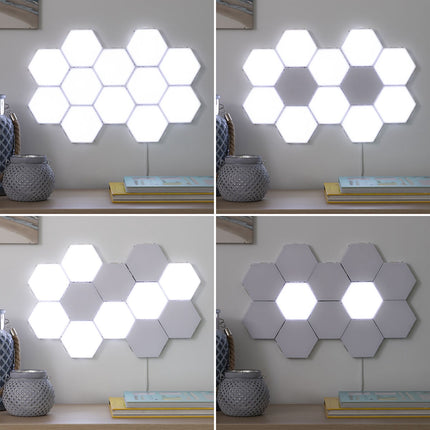 Modular Touch LED Panels InnovaGoods Tilight, Set of 3, Magnetic, White