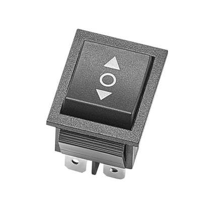 Momentary DPDT Rocker Switch, 6-Pin, (ON)-Off-(ON), Polarity Reversing