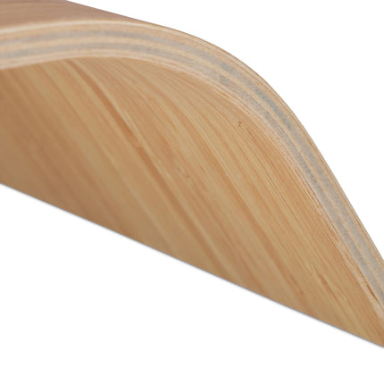 Monitor stand bamboo curved