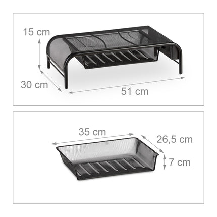 Monitor stand with box