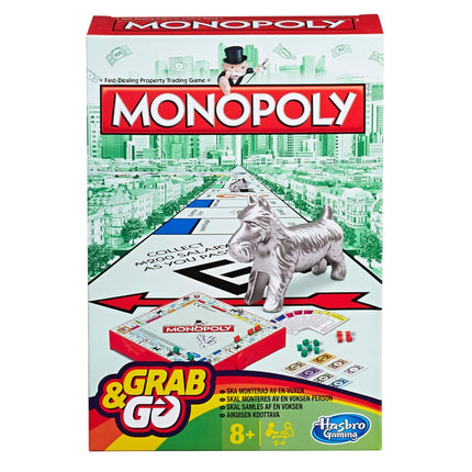 Monopoly Travel Game Grab&Go (In Finnish And Swedish Lang.)