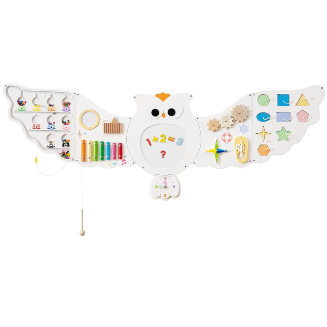 Montessori Busy Board Wall Toy – 11-in-1 Activity Center