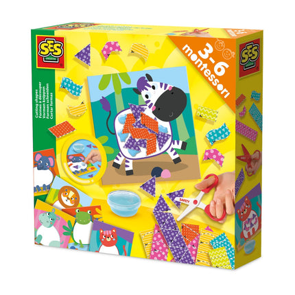 Montessori Cutting Shapes Set for Early Learning Activities