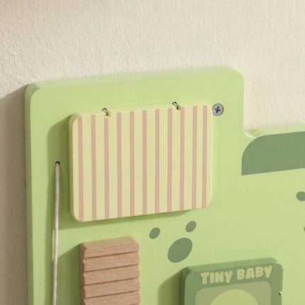 Montessori Dinosaur Busy Board with Xylophone and Gears