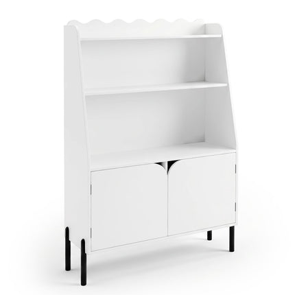 Montessori Wooden Children's Shelf, White, 3 Compartments