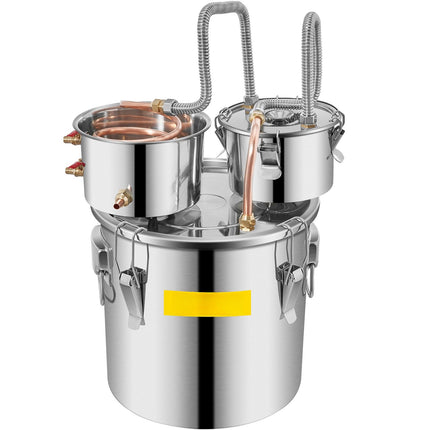 Moonshine Still Kit, 8 Gal Stainless Steel, Copper Coil