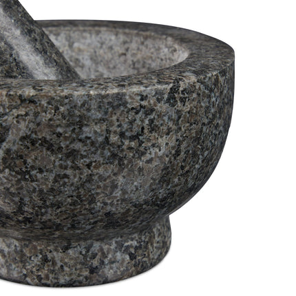 Mortar granite with impact