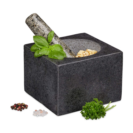 Mortar granite with impact